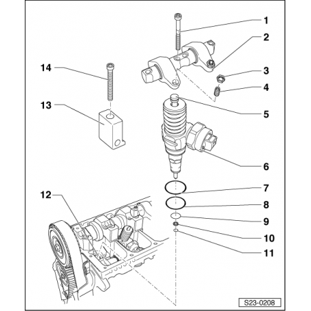 Injector seal kit VAG 1.9 TDI ARL